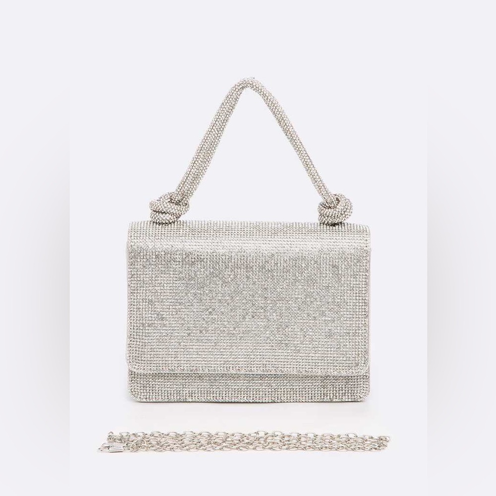 New Gorgeous Evening Prom Rhinestone Top Handle Bag